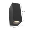 Outdoor light Steinhauer Joost black, 1-light source