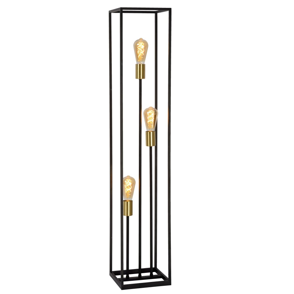 Floor Lamp Lucide RUBEN black, 3-light sources