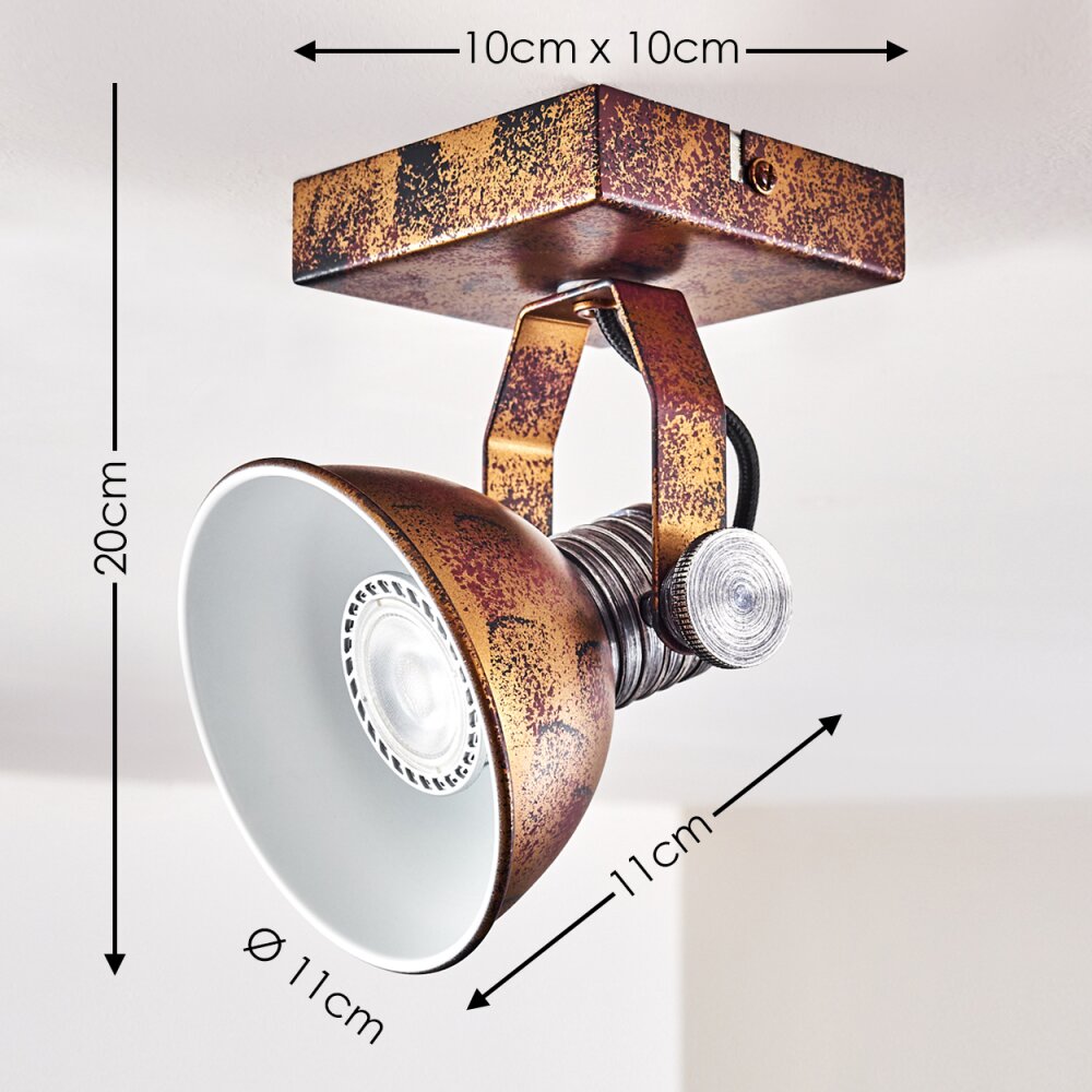 Gudo Ceiling Light brown, bronze, 1-light source