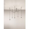 Fabas Luce BLOG Pendant Light chrome, black, 5-light sources