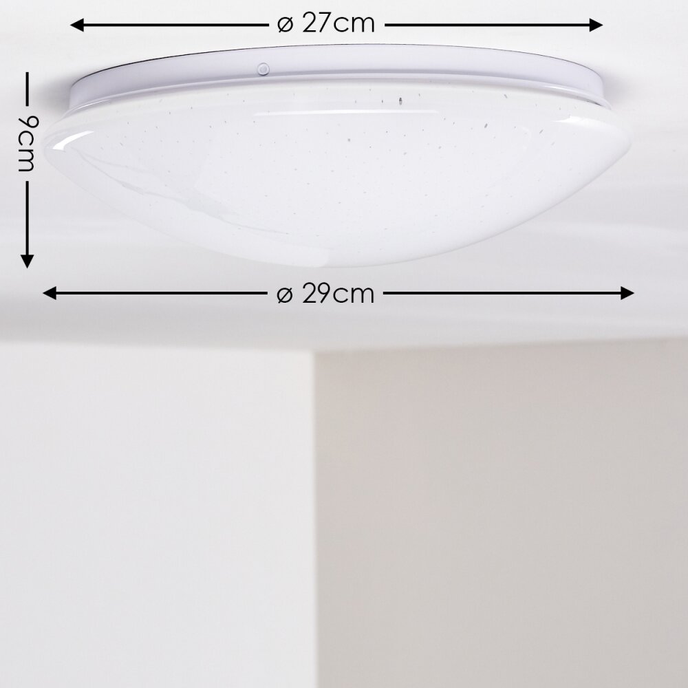 KENDAL Ceiling light LED white, 1-light source, Remote control, Colour changer