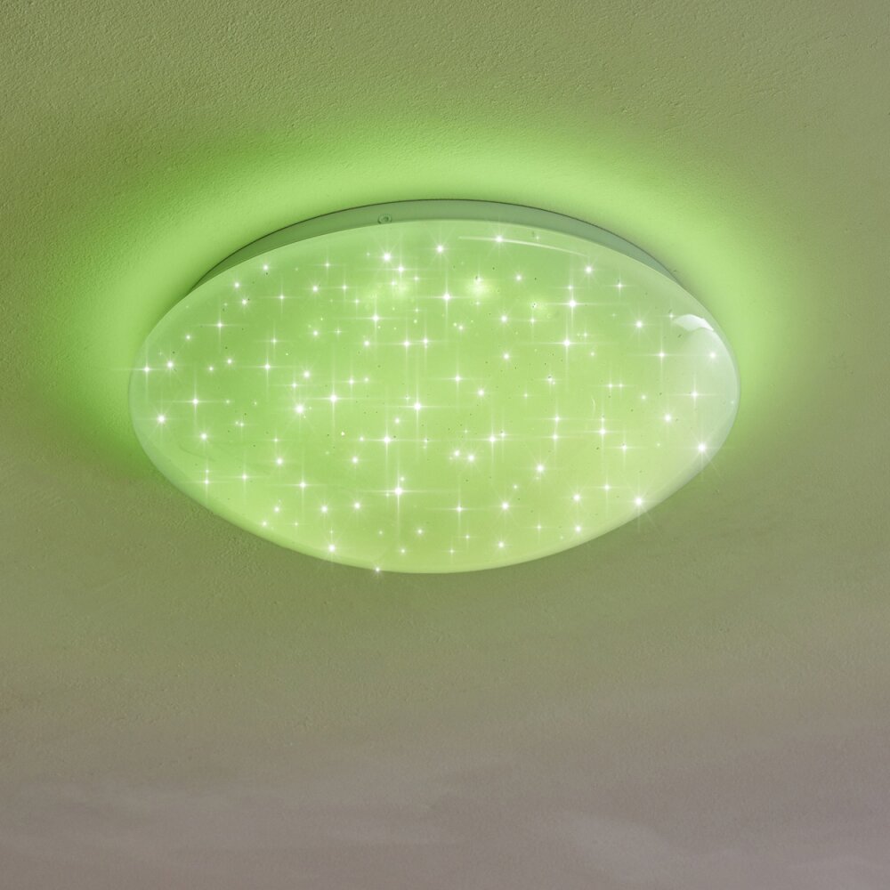 KENDAL Ceiling light LED white, 1-light source, Remote control, Colour changer