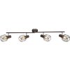 Globo Akin ceiling spotlight brown, 4-light sources