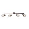 Globo Akin ceiling spotlight brown, 4-light sources