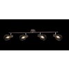 Globo Akin ceiling spotlight brown, 4-light sources