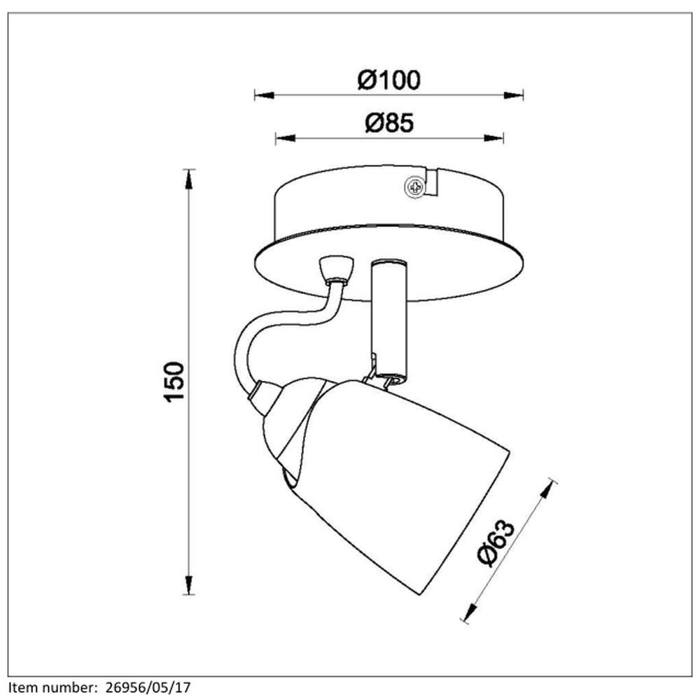 Lucide RIDE spot copper, 1-light source