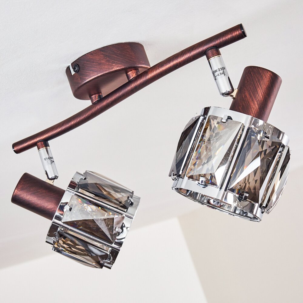 MICUNA Ceiling light bronze, 2-light sources