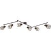 Globo Akin ceiling spotlight brown, 6-light sources