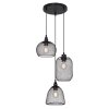 Pendant Light Globo ANYA black, 3-light sources