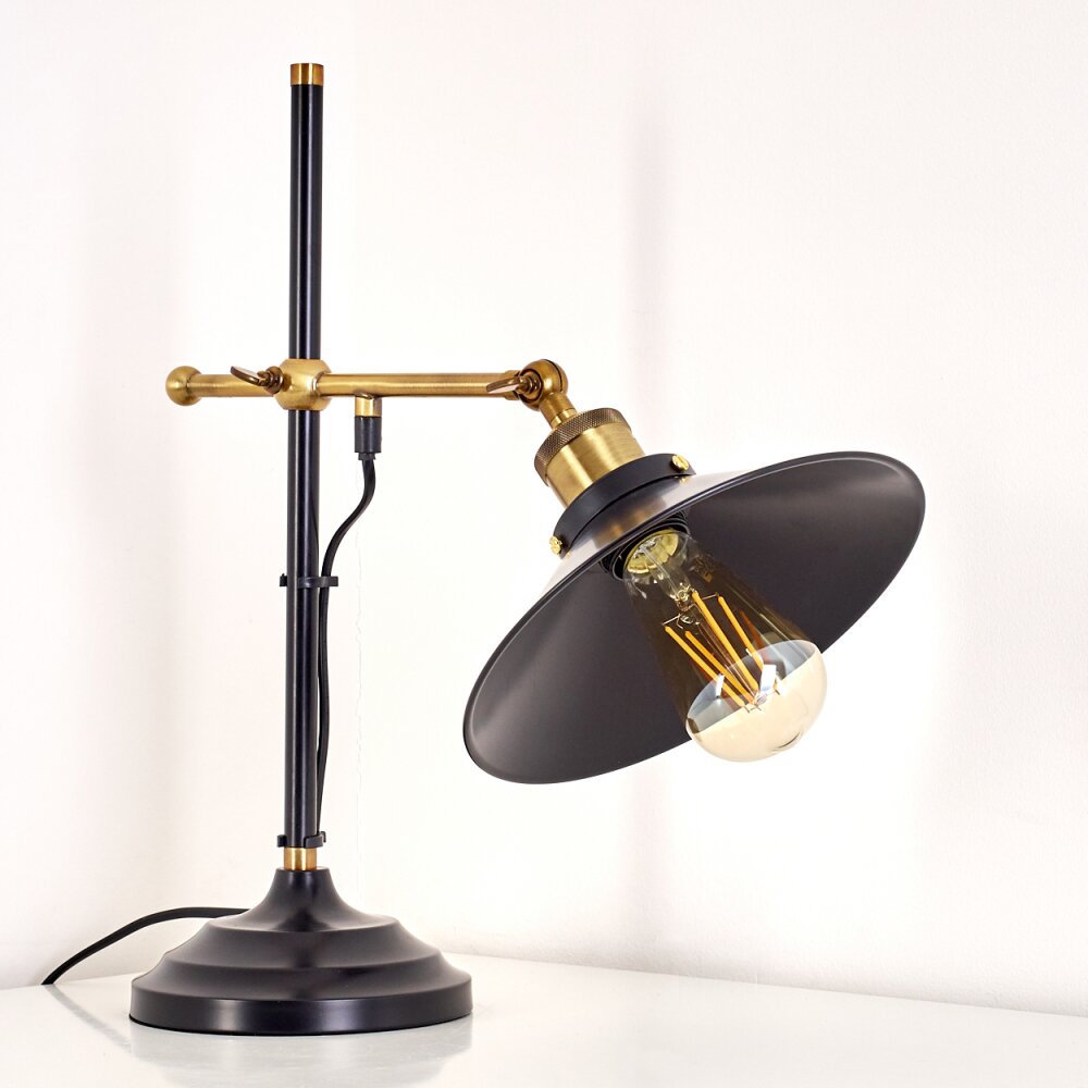 Gudem Table Lamp black-gold, 1-light source