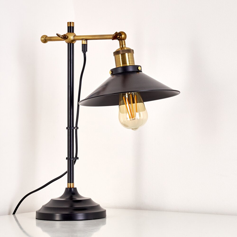 Gudem Table Lamp black-gold, 1-light source