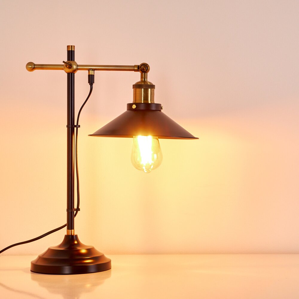 Gudem Table Lamp black-gold, 1-light source