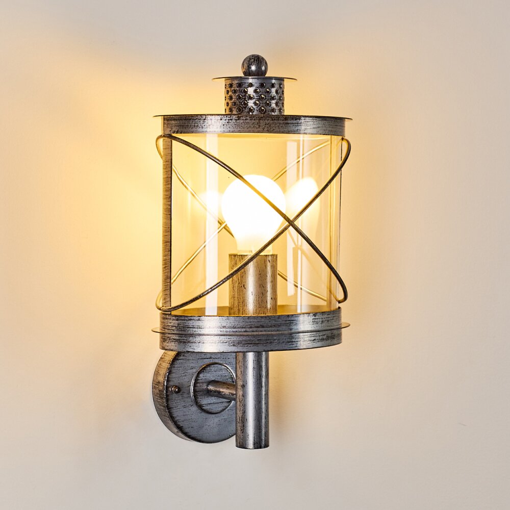 CHAMESOL Outdoor Wall Light brown, silver, 1-light source