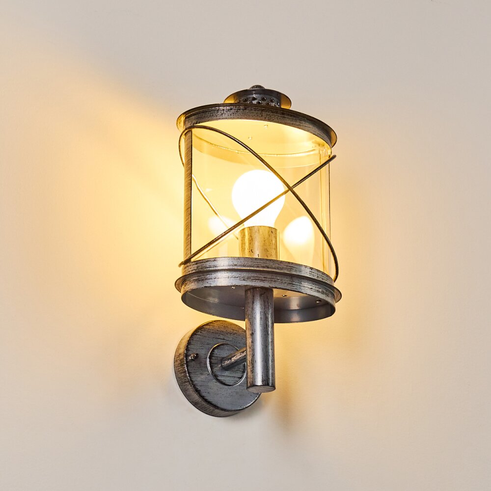 CHAMESOL Outdoor Wall Light brown, silver, 1-light source