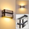 Outdoor Wall Light Kolding LED stainless steel, black, 1-light source