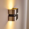 Outdoor Wall Light Kolding LED stainless steel, black, 1-light source