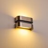 Outdoor Wall Light Kolding LED stainless steel, black, 1-light source