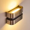 Outdoor Wall Light Kolding LED stainless steel, black, 1-light source