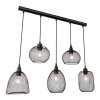 Pendant Light Globo ANYA black, 5-light sources