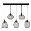 Pendant Light Globo ANYA black, 5-light sources