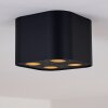 Baishan Ceiling Light black, 4-light sources