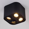 Baishan Ceiling Light black, 4-light sources