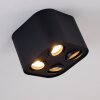 Baishan Ceiling Light black, 4-light sources