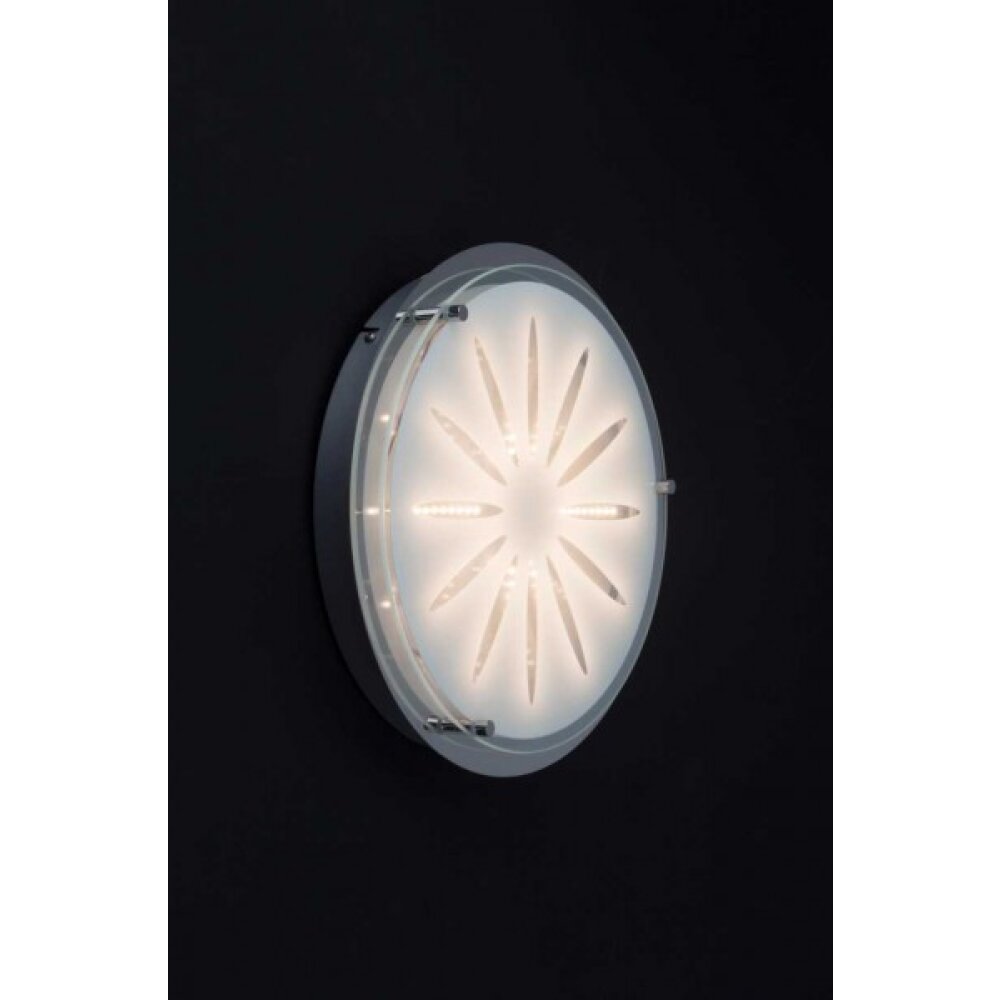 Brilliant CATHLEEN Wall and Ceiling Light LED chrome, 1-light source