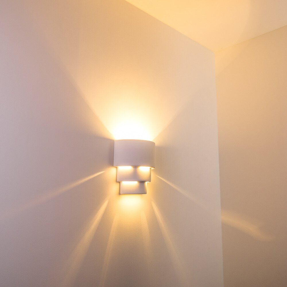 Karatschi wall light white, 1-light source