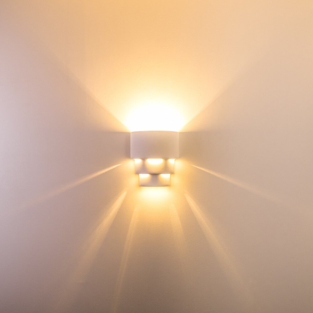 Karatschi wall light white, 1-light source