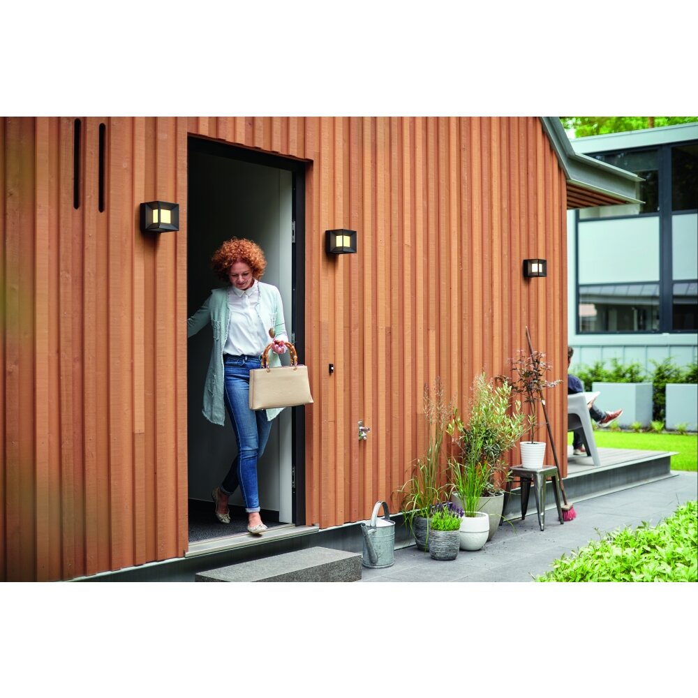Philips PARTERRE Outdoor Wall Light LED black, 1-light source