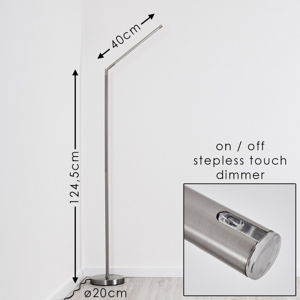 DEJE Floor Lamp LED matt nickel, 1-light source