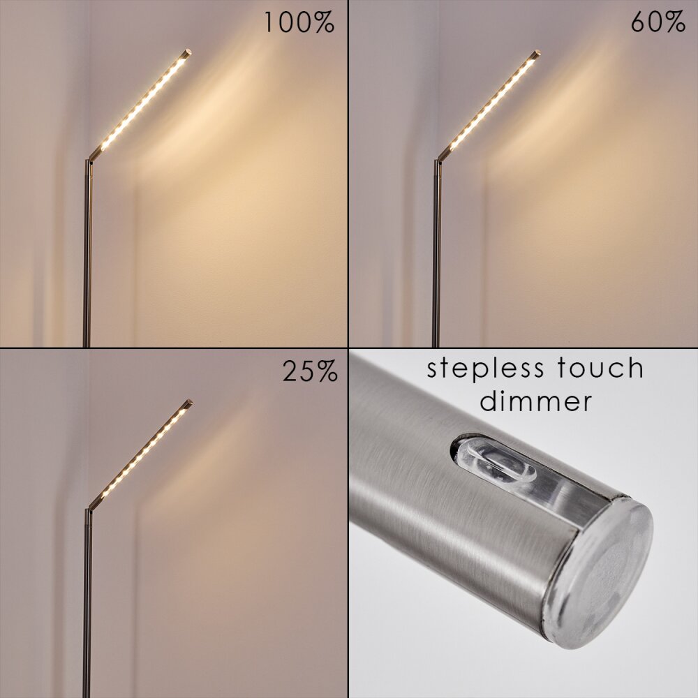 DEJE Floor Lamp LED matt nickel, 1-light source