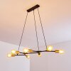 Coppet Pendant Light black-gold, 7-light sources