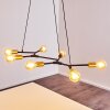 Coppet Pendant Light black-gold, 7-light sources