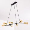 Coppet Pendant Light black-gold, 7-light sources