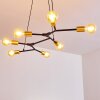 Coppet Pendant Light black-gold, 7-light sources