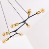 Coppet Pendant Light black-gold, 7-light sources