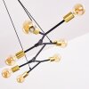 Coppet Pendant Light black-gold, 7-light sources