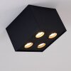 Baishan Ceiling Light black, 4-light sources