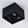 Baishan Ceiling Light black, 4-light sources