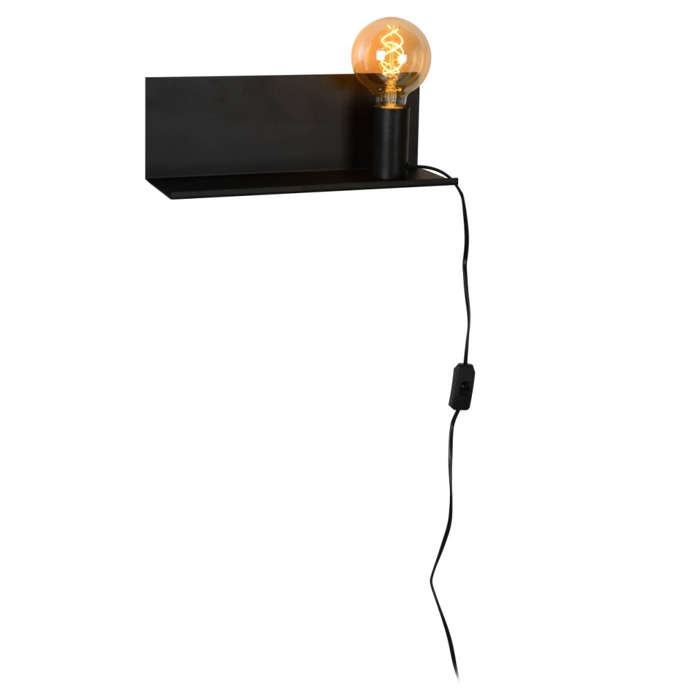 Lucide SEBO Bedside lamp black, 1-light source