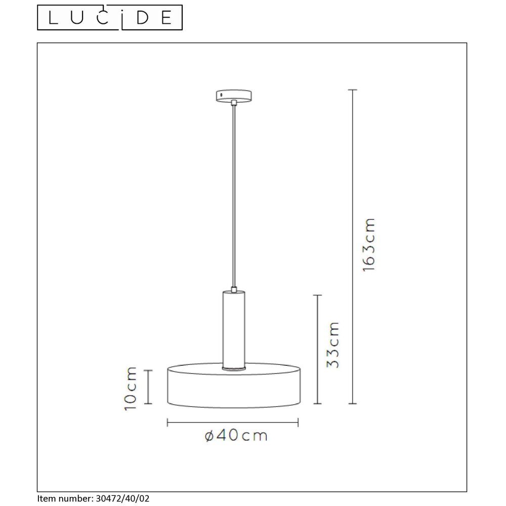 Pendant Light Lucide GIADA gold, 1-light source