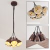 TIMOLA Pendant Light beige, dark brown, 7-light sources