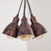 TIMOLA Pendant Light beige, dark brown, 7-light sources