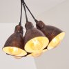 TIMOLA Pendant Light beige, dark brown, 7-light sources