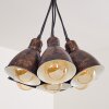 TIMOLA Pendant Light beige, dark brown, 7-light sources