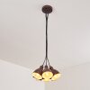 TIMOLA Pendant Light beige, dark brown, 7-light sources