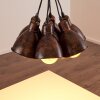 TIMOLA Pendant Light beige, dark brown, 7-light sources