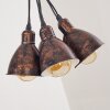 TIMOLA Pendant Light beige, dark brown, 7-light sources